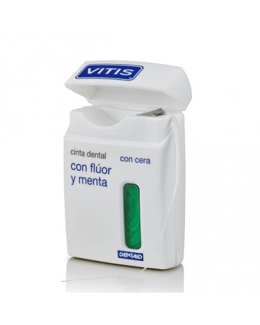 Cinta Dental VITIS® con Flúor y Menta - Dispensador 50 M
